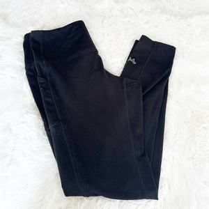 Pink Victoria's Secret Black Stretch Pants Leggings Size Medium